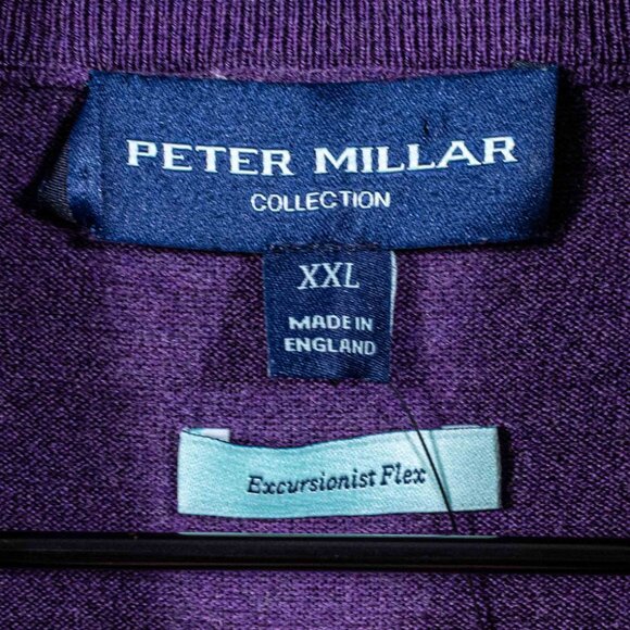 Peter Millar Collection 1/4 Zip Sweater XXL Lambswool Baltusrol Golf England - Picture 5 of 8